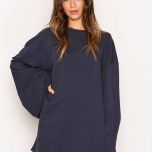 Nly Trend Wide Sleeve Sweater Svetari Graphite