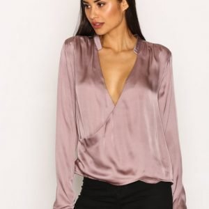 Nly Trend Wrap Me Blouse Arkipaita Vaalea Pinkki