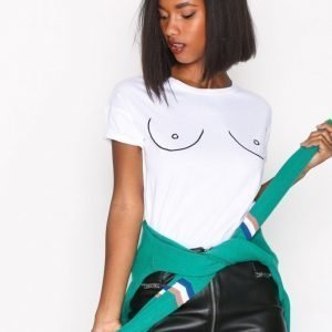 Noisy May Nmalfred S / S Top Fx T-Paita Valkoinen