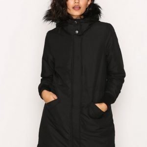 Noisy May Nmkarma L / S Parka Jacket 4b Untuvatakki Musta