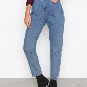 Noisy May Nmtaylor Hw Ankle Jeans 8b Loose Fit Farkut Sininen