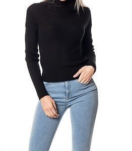 Noisy may Arrow Rollneck Knit Black