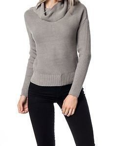 Noisy may Arrow Rollneck Knit Light Grey Melange