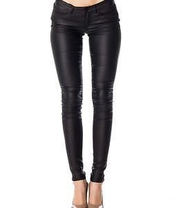 Noisy may Eve Slim Coated Pant Black