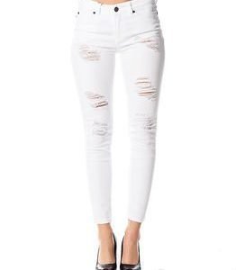 Noisy may Lucy Superslim Ankle Jeans Bright White