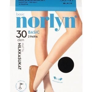 Norlyn Basic 30 Den Nilkkasukat 2-Pack