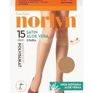 Norlyn Satin Aloe Vera 15 Den Polvisukat 2-Pack