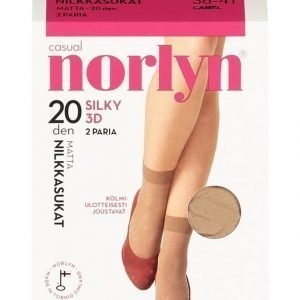Norlyn Silky 3d 20 Den Nilkkasukat 2-Pack