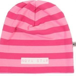 Nova Star Pipo W-Beanie Striped Pink