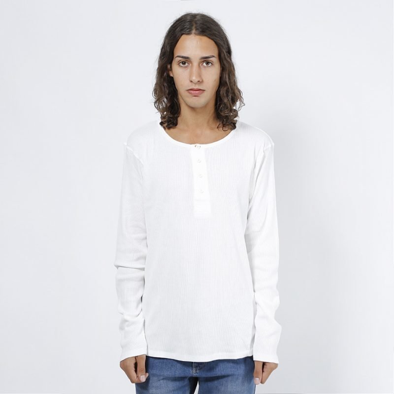 Nudie Jeans Henley 2x2 RIB -longsleeve