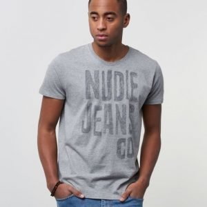 Nudie Jeans O -Neck Tee NJ Scribble