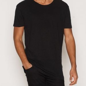 Nudie Jeans Olle Linen T-paita Black