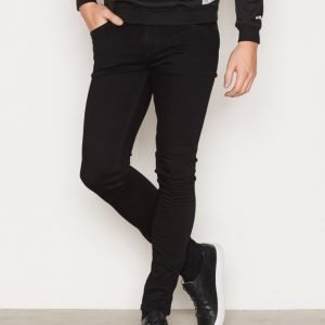 Nudie Jeans Skinny Lin Black Black Farkut Black