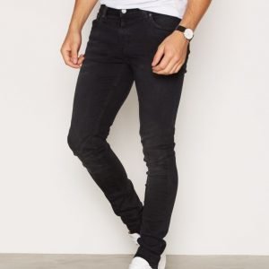 Nudie Jeans Skinny Lin Used Black Farkut Black