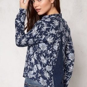 ONLY Eleonora l/s Lace Shirt Blue