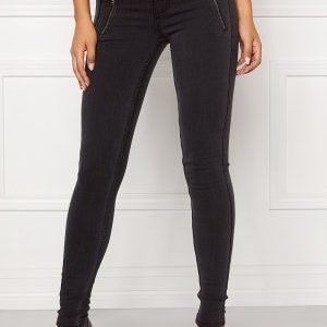 ONLY Eternal Skinny Zip Jeans Dark Grey Denim