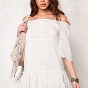 ONLY Guntal Off Shoulder Dress Whisper White