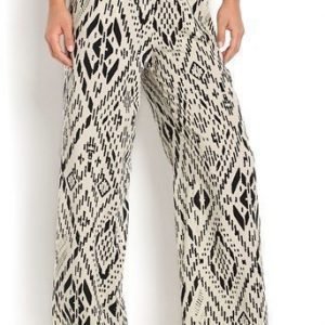 ONLY Housut Nova Offwhite Musta