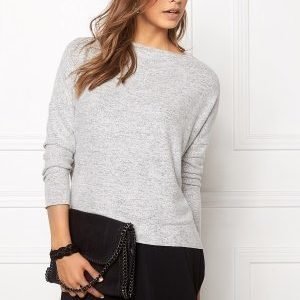 ONLY Idaho L/S Oversize Knit Light Grey Melange