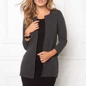 ONLY Leco 7/8 Long Cardigan Dark Grey Melange