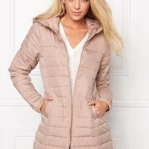 ONLY Marit Quilted Hood Jacket Warm Taupe