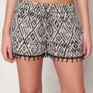 ONLY Mika Tribal Tiles Shorts Bone White