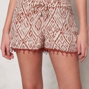 ONLY Mika Tribal Tiles Shorts Whitecap Gray