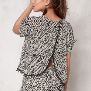 ONLY Mika Tribal Tiles s/s Top Bone White