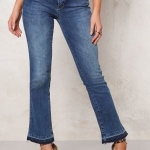 ONLY Nadia Cropped Flare Jeans Medium Blue Denim