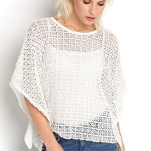 ONLY Poncho Amya Offwhite