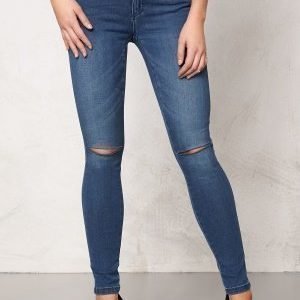 ONLY Royal Kneecut Jeans Medium Blue Denim