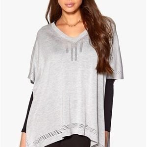 Object Alina Poncho Light Grey Melange