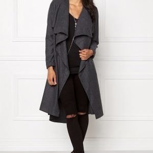 Object Ann Lee Wool Jacket Dark Grey Melange