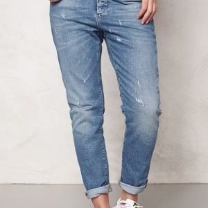 Object Antifit Ally Zip Jeans Medium Blue Denim