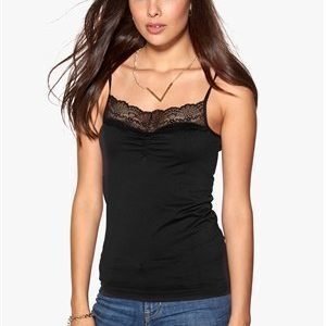 Object Aze lace singlet Black