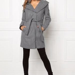 Object Jolie Coat Light Grey Melange