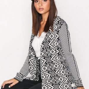 Odd Molly Buzzard Wrap Cardigan Neulepusero Black