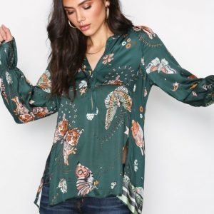 Odd Molly Dearly L / S Blouse Arkipaita Green