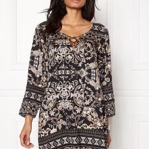 Odd Molly Odyssey Short Dress Dark Multi