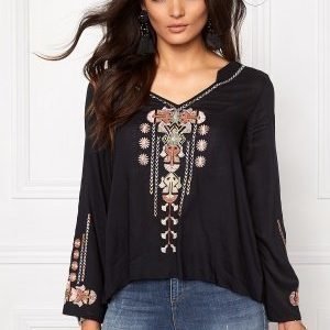 Odd Molly Ticket to ride l/s blouse Almost Black