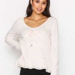 Odd Molly Whiteness L / S Blouse Arkipaita Shell