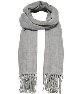 Only Anna Weaved Scarf Light Grey Melange