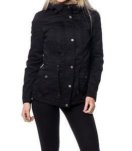 Only Kate Short Canvas Parka Black