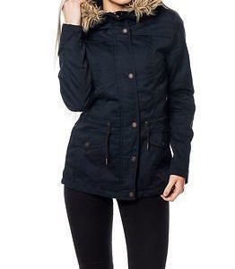 Only Kate Short Canvas Parka Blue Graphite