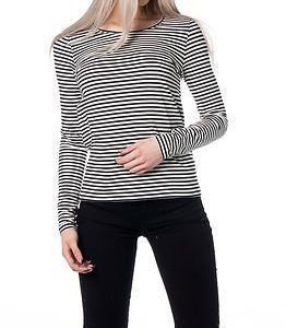 Only Love Loose Stripe Top Cloud Dancer