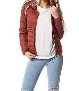 Only Marit Quilted Hooded Jacket Henna