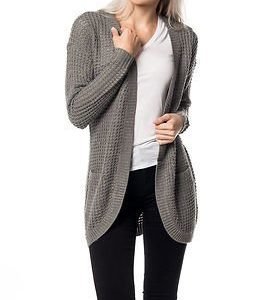 Only New Emma Open Cardigan Knit Medium Grey Melange