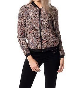 Only Nova Worker Bomber Jacket Black/Worker Paisley