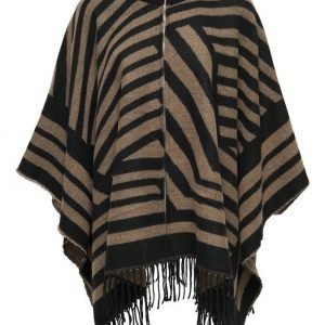 Only Ohara Weaved Zip Poncho Poncho