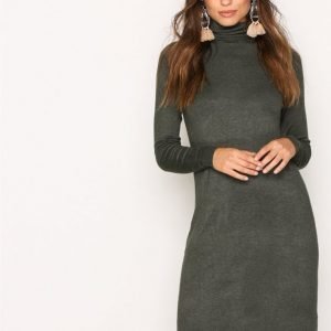 Only Onlaida L / S Rollneck Dress Knt Pitkähihainen Mekko Tummanharmaa